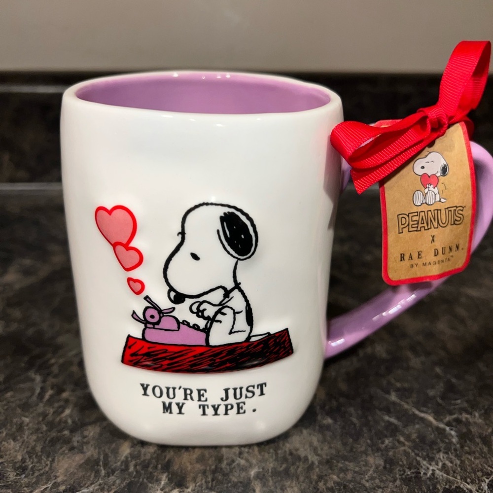 Peanuts x Rae Dunn Snoopy‎ Mug valentines you're just my type